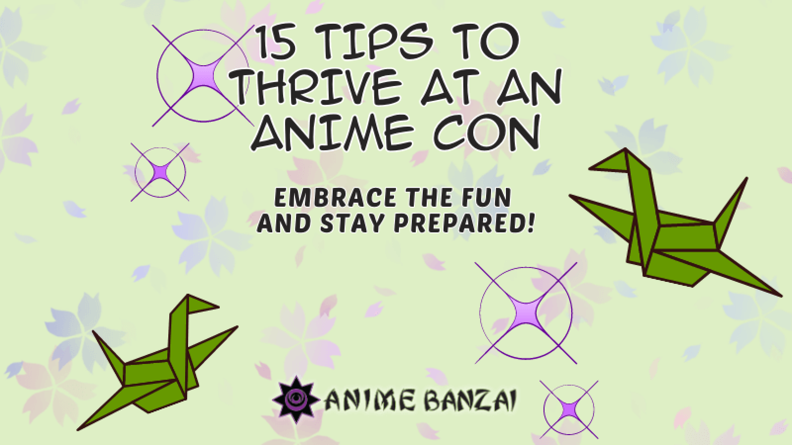 anime convention tips title card